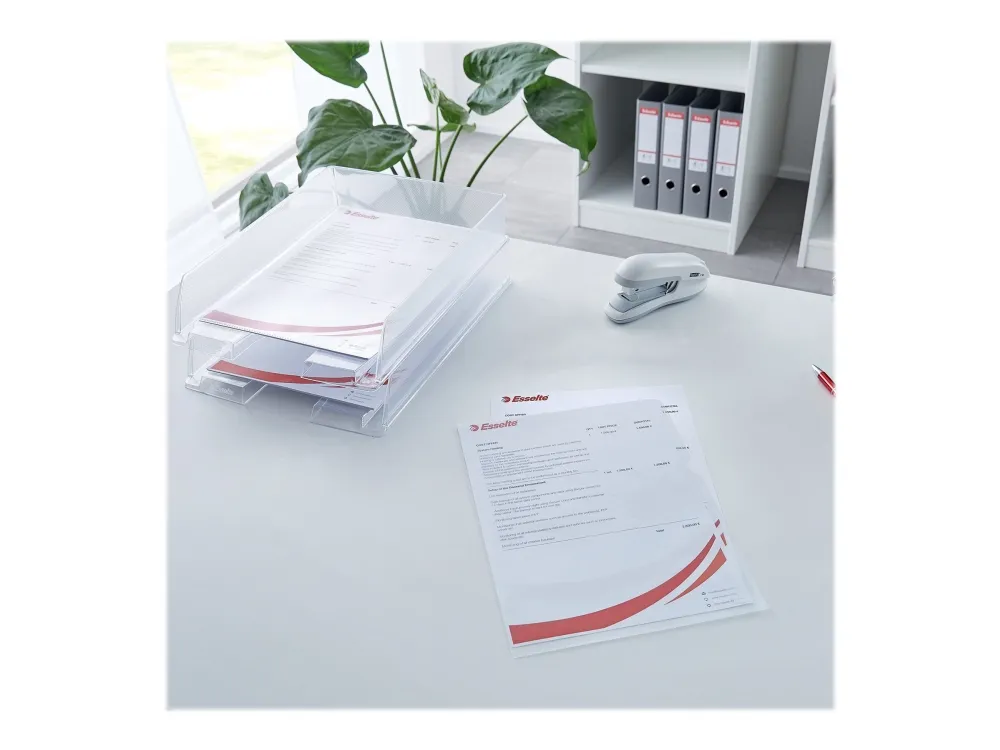 Plastomslag Esselte A4 klar 115my - (10 stk.)