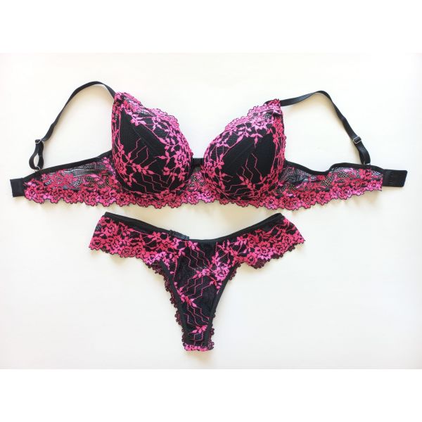 Donna Chic Conjunto Bicolor Império Peto c/ Pink S