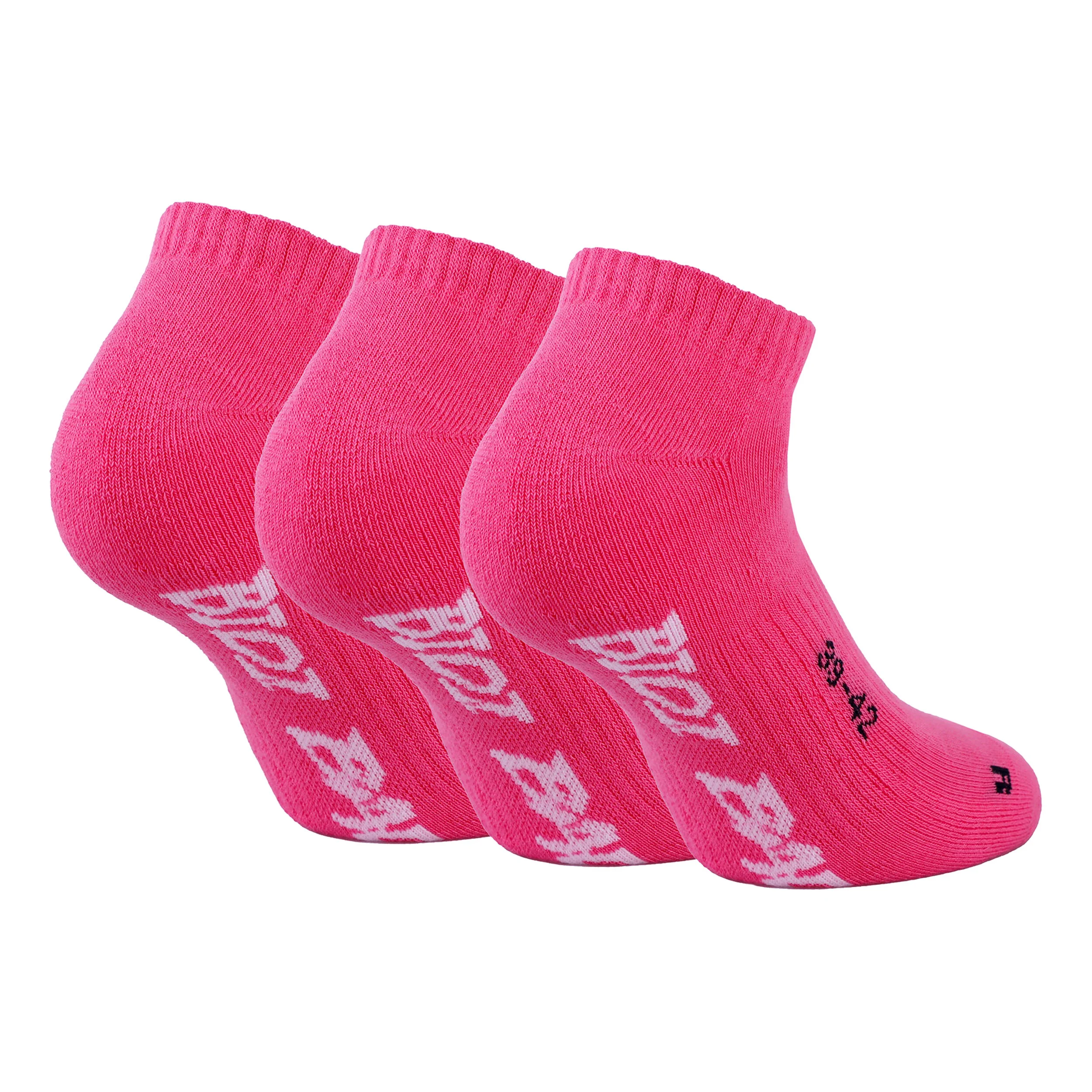 BIDI BADU Leana No Show Tech Chaussettes De Sport Pack De 3 Femmes - Pink , Blanc