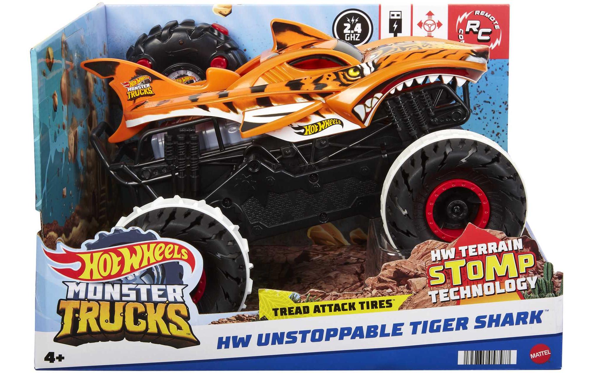 Monster Truck Tiger Shark 1:15Ferngesteuerter Truck mit riesigen Rädern