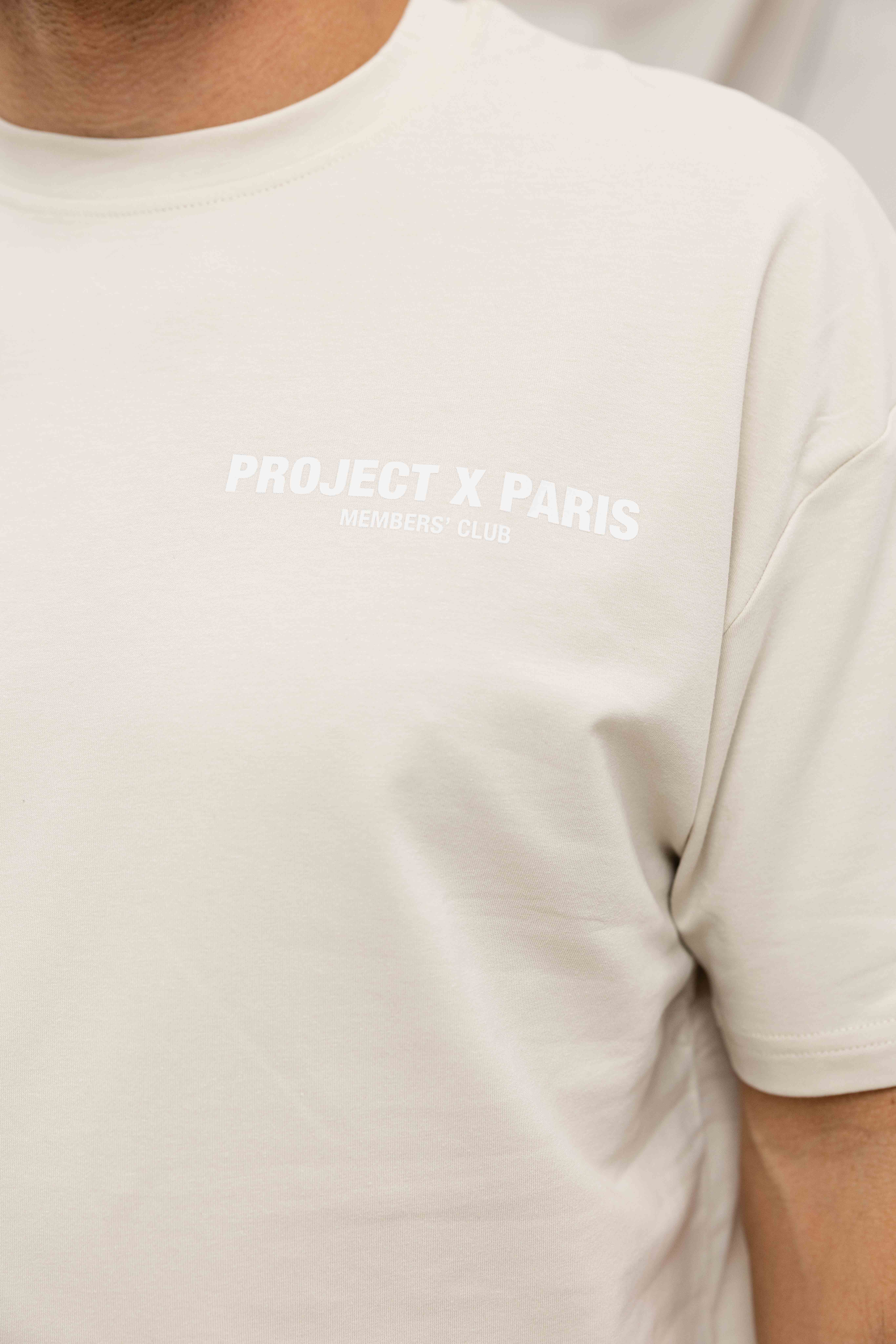 Project X Paris Members' Club T-Shirt Heren Beige