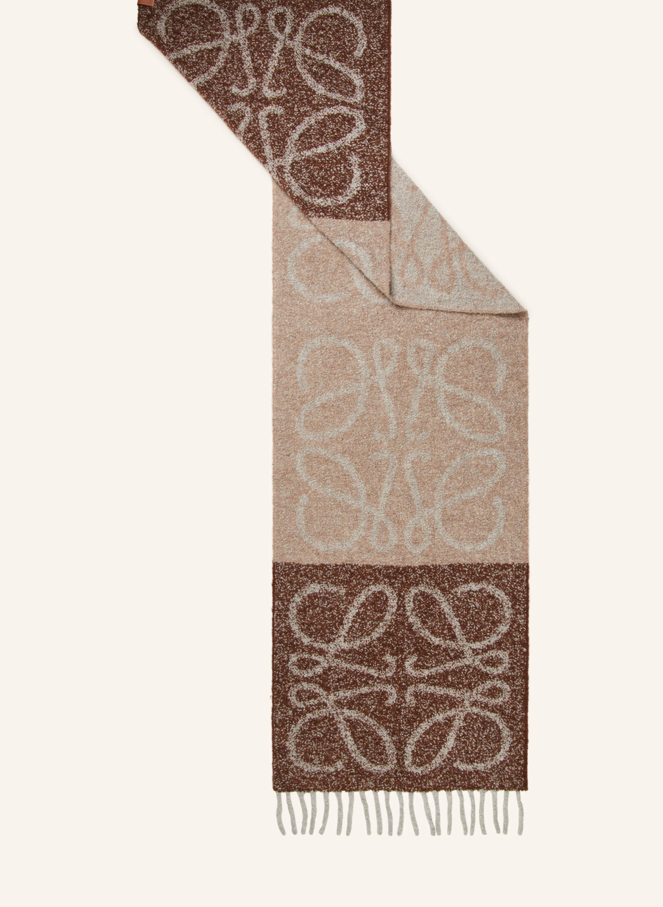 LOEWE Bouclé-Schal mit Alpaka
