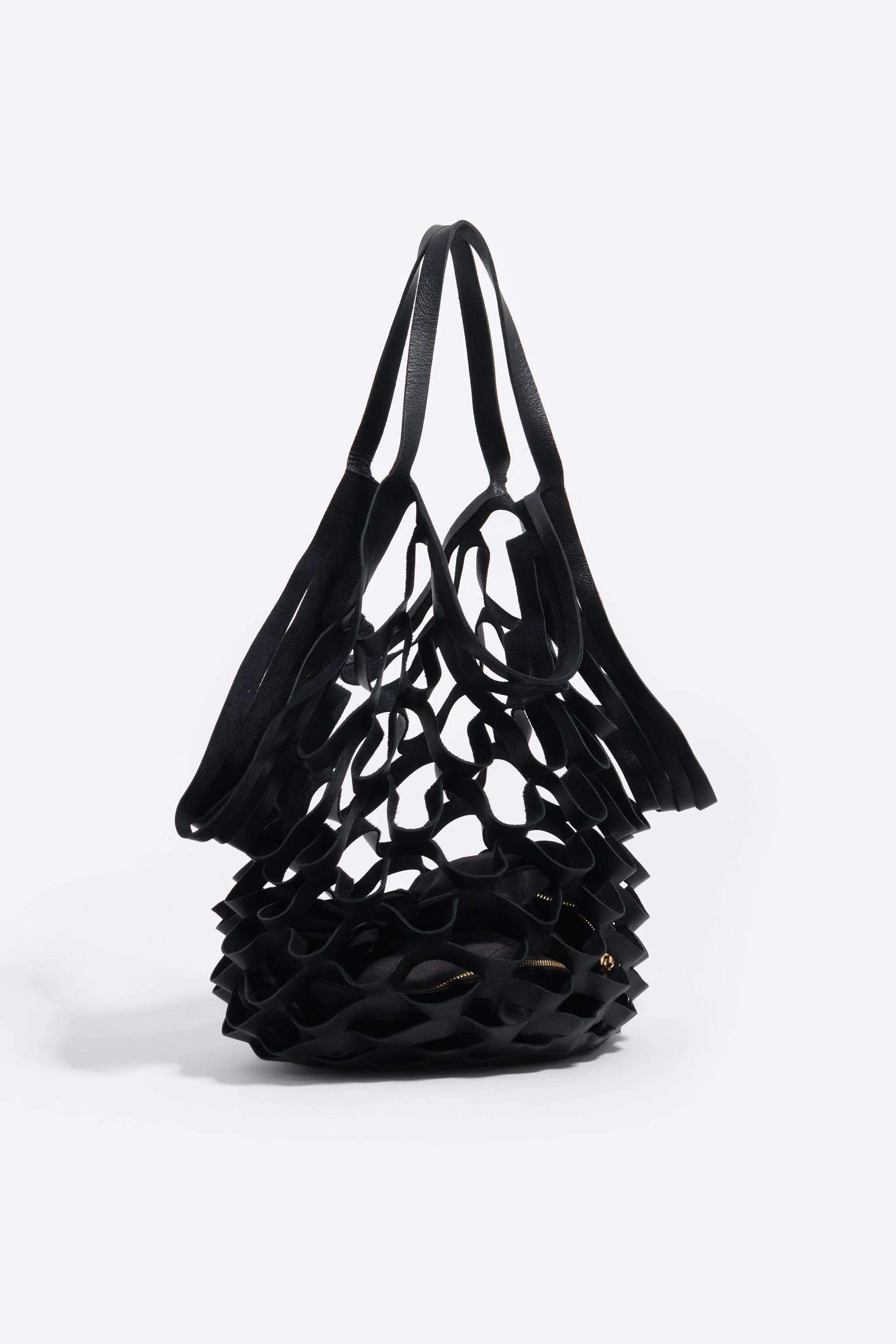 Bolsa Cala de couro preto