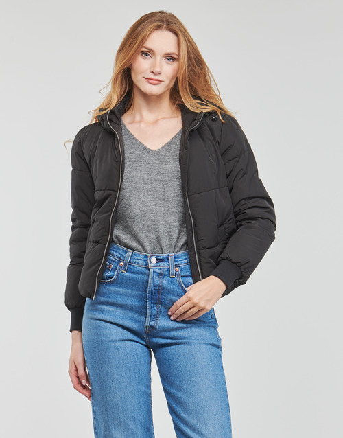 JDY - JDYNEWERICA SHORT HOOD JACKET OTW - Noir