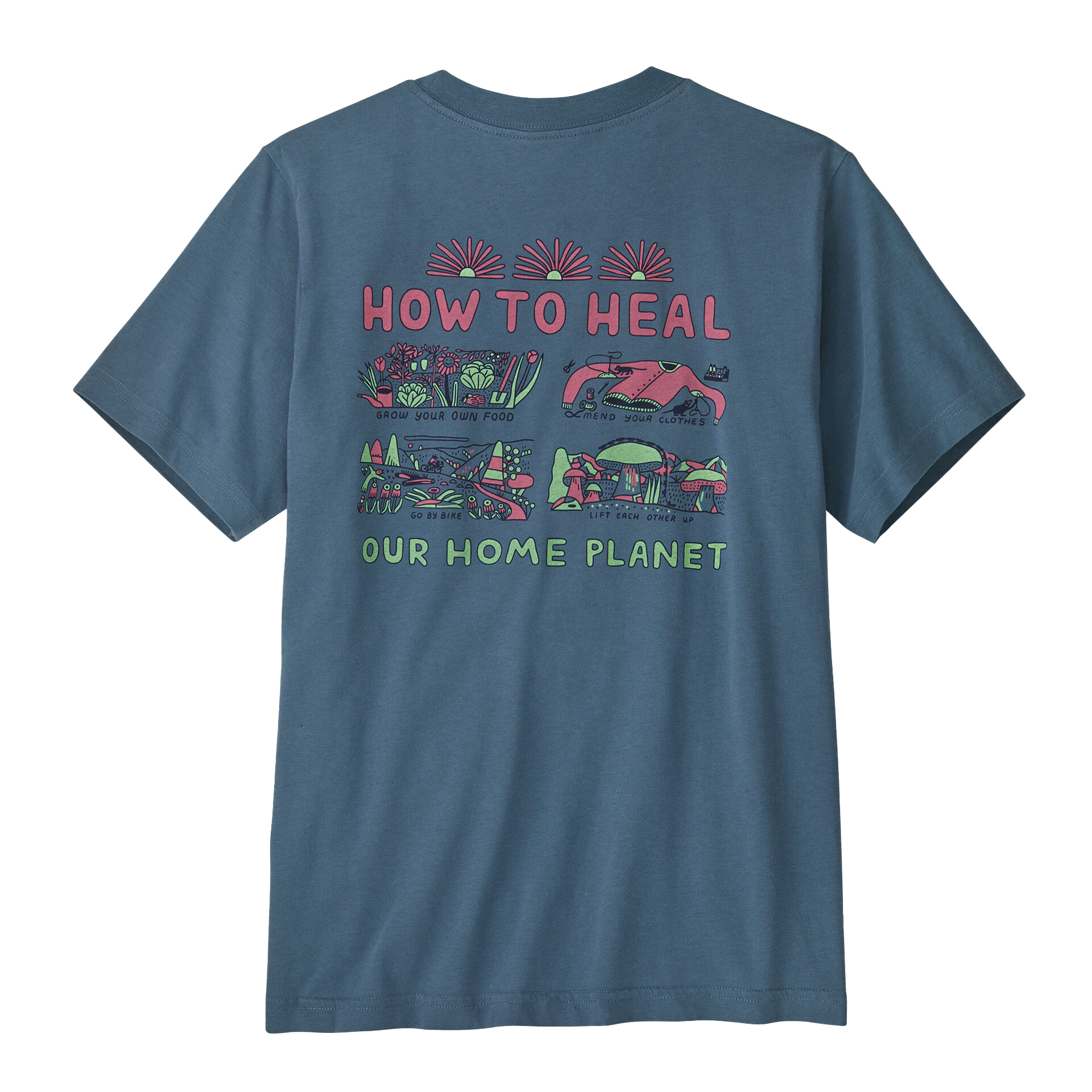 Graphic T-Shirt Barn Take Action: Utility Blue