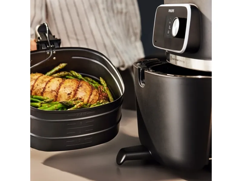 Philips 7000 Series HD9880 Airfryer Combi XXL - Varmluftsrister - 8,3 liter - 2200 W - sort