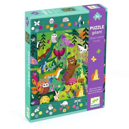 Djeco Bodenpuzzle: Wald, 54 Teile