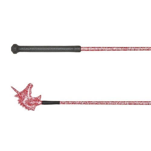 Chicote vermelho em forma de unicórnio com língua