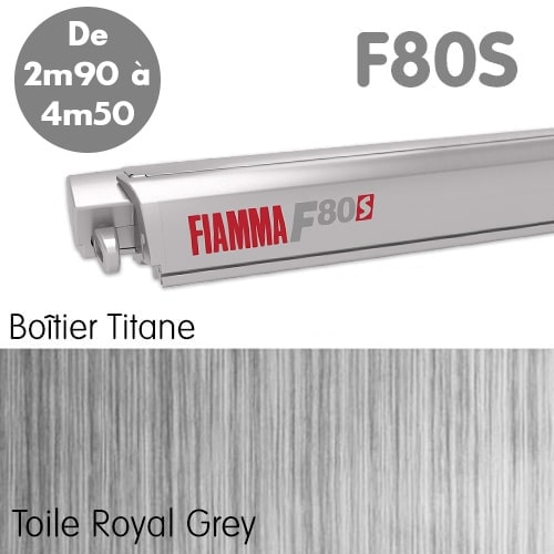 Store FIAMMA F80S de 2m90 à 4m50 Titanium