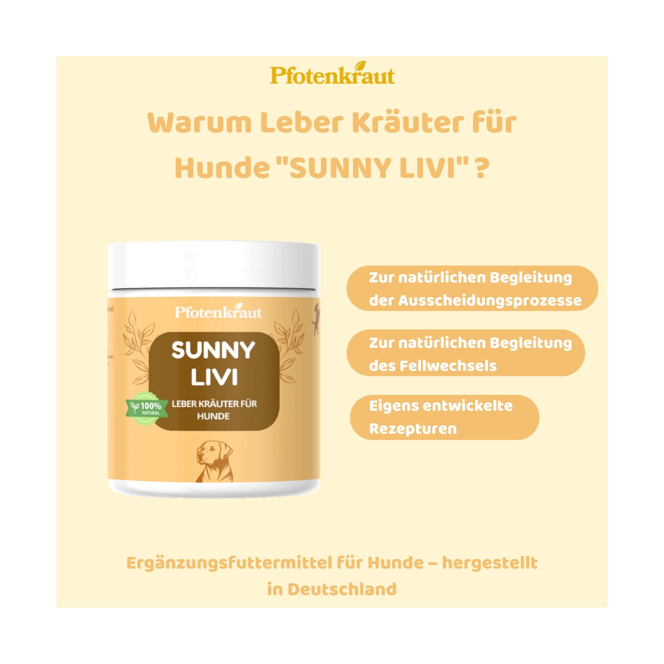 Pfotenkraut Leber Kräuter SUNNY-LIVI 200g