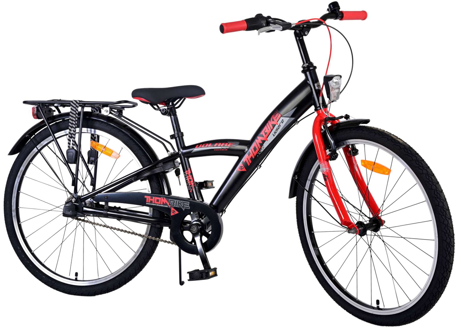 TPFSports Thombike Kinderfahrrad - Jungen - 24 Zoll - Rücktritt + Handbremse - 3 Gänge - Blau