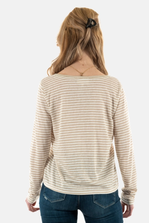 Tee shirt manches longues grace & mila martin_12372 beige