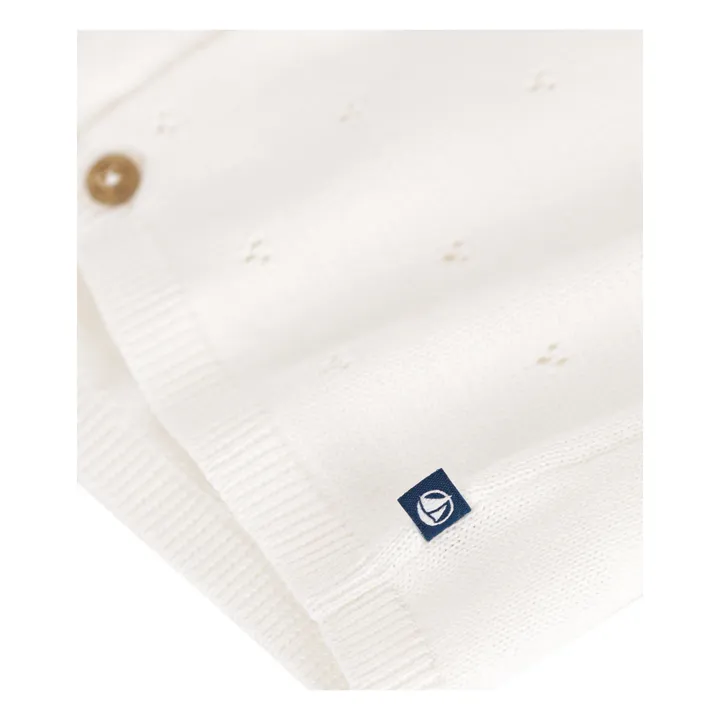 Petit Bateau Cardigan Melia Ajouré | Ecru