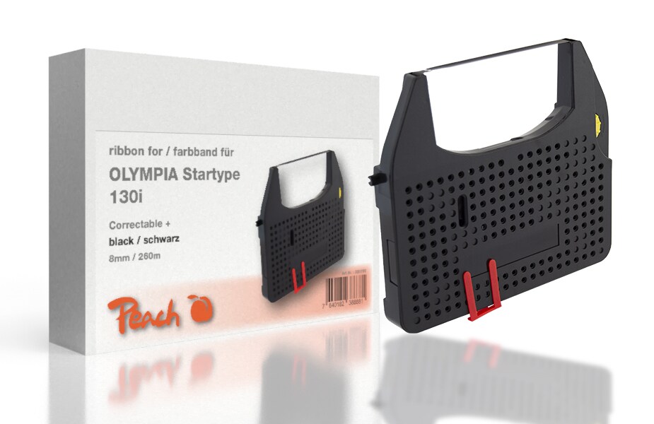 Peach Farbbandkassette kompatibel zu Olympia Startype 130i, schwarz, Gr163C Olympia