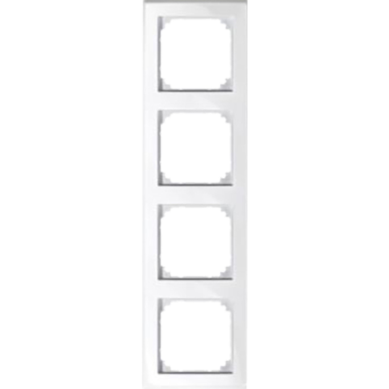 Schneider Electric afdekraam M-Smart 4-voudig Glanzend wit