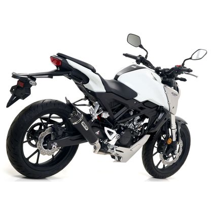 Silencieux Arrow X-kone nichrom dark embout carbone - Noir