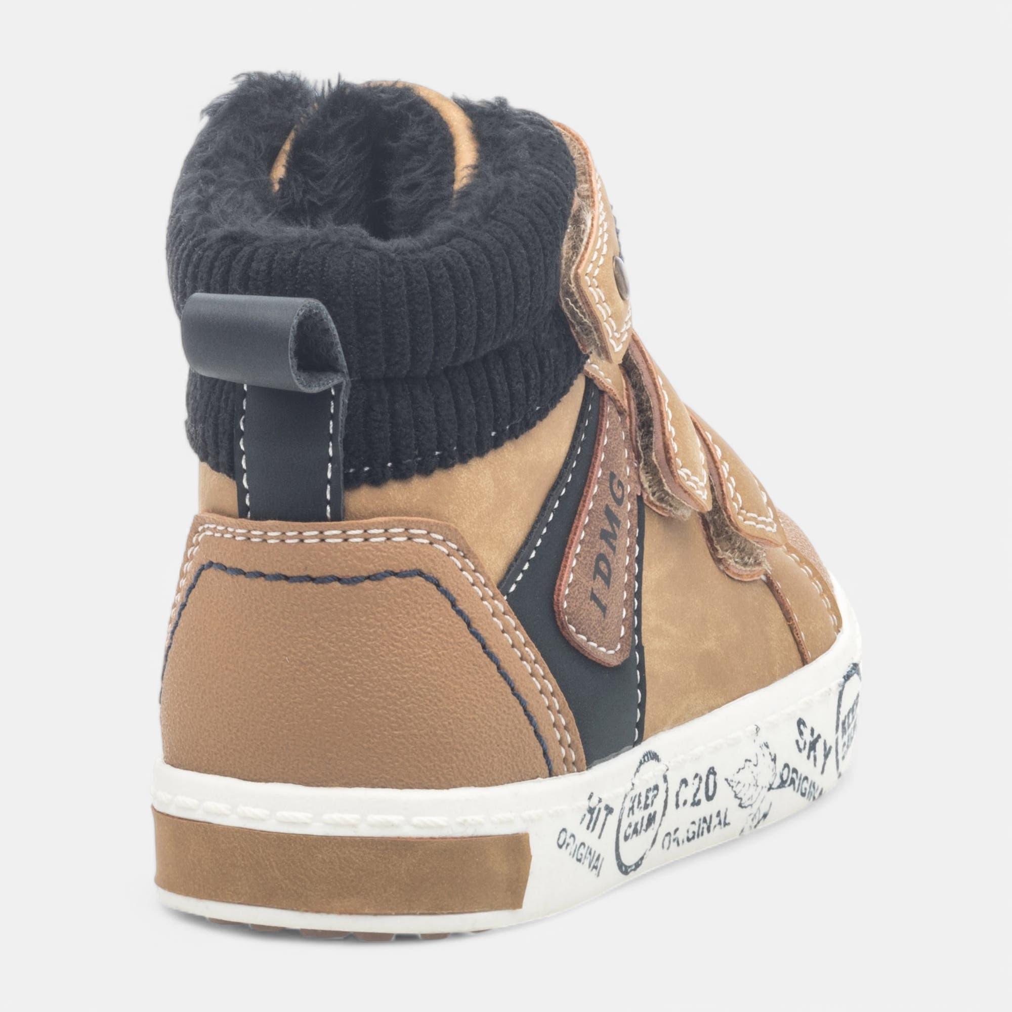 Baskets hautes Garçon cognac