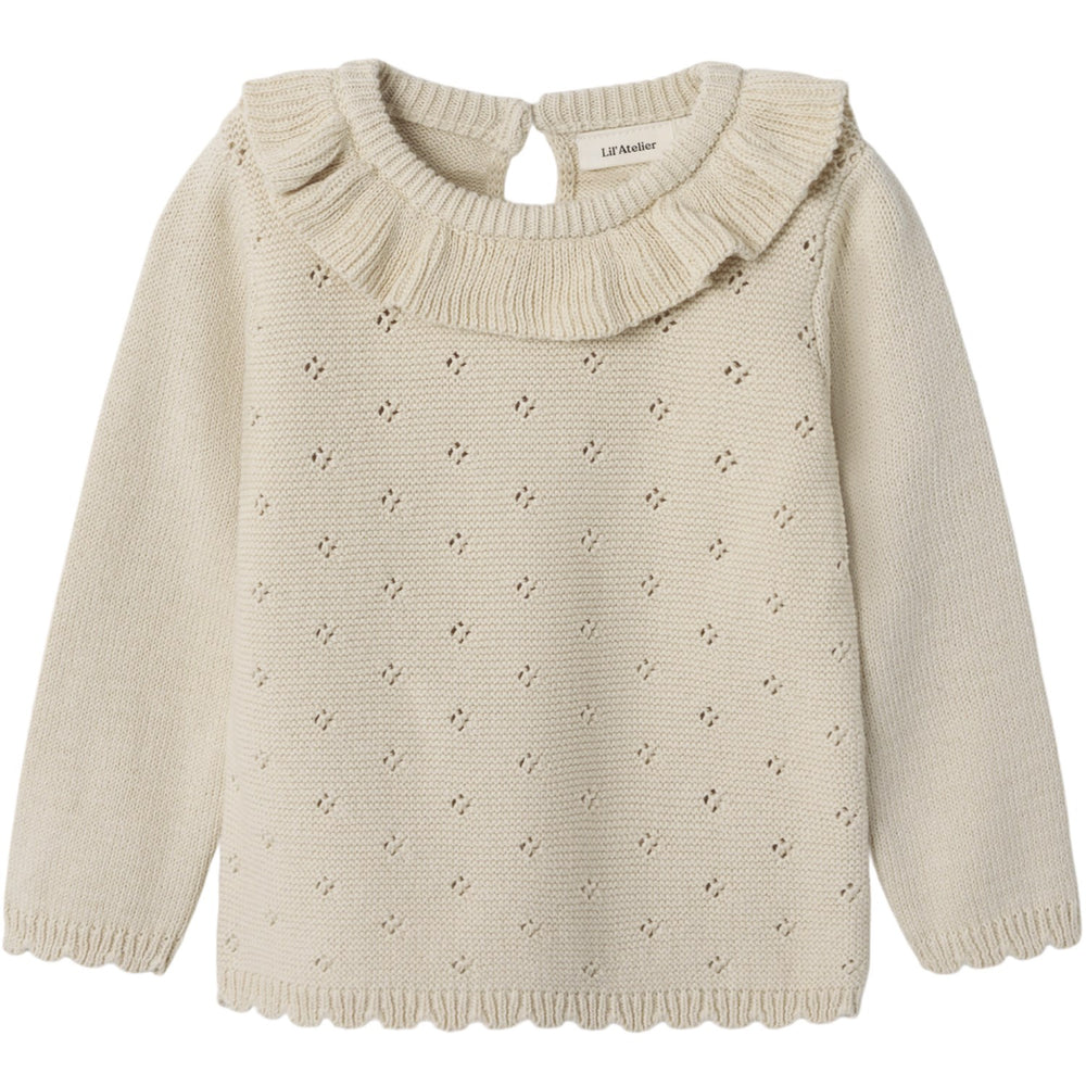 Køb Lil'Atelier Turtledove Nmflaguna Ls Strik Lil Noos
