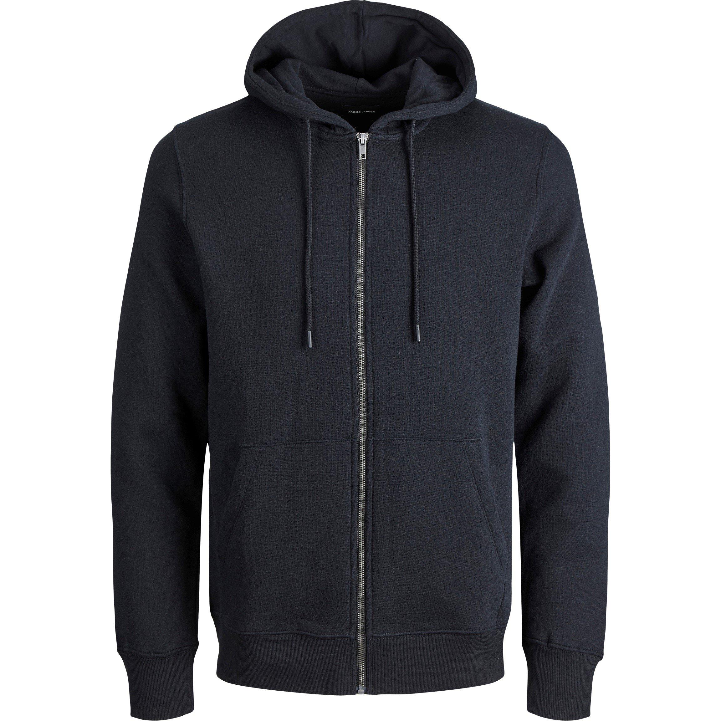 Jack and Jones Jack Bradley Zip Hoodie Mens Plus Size