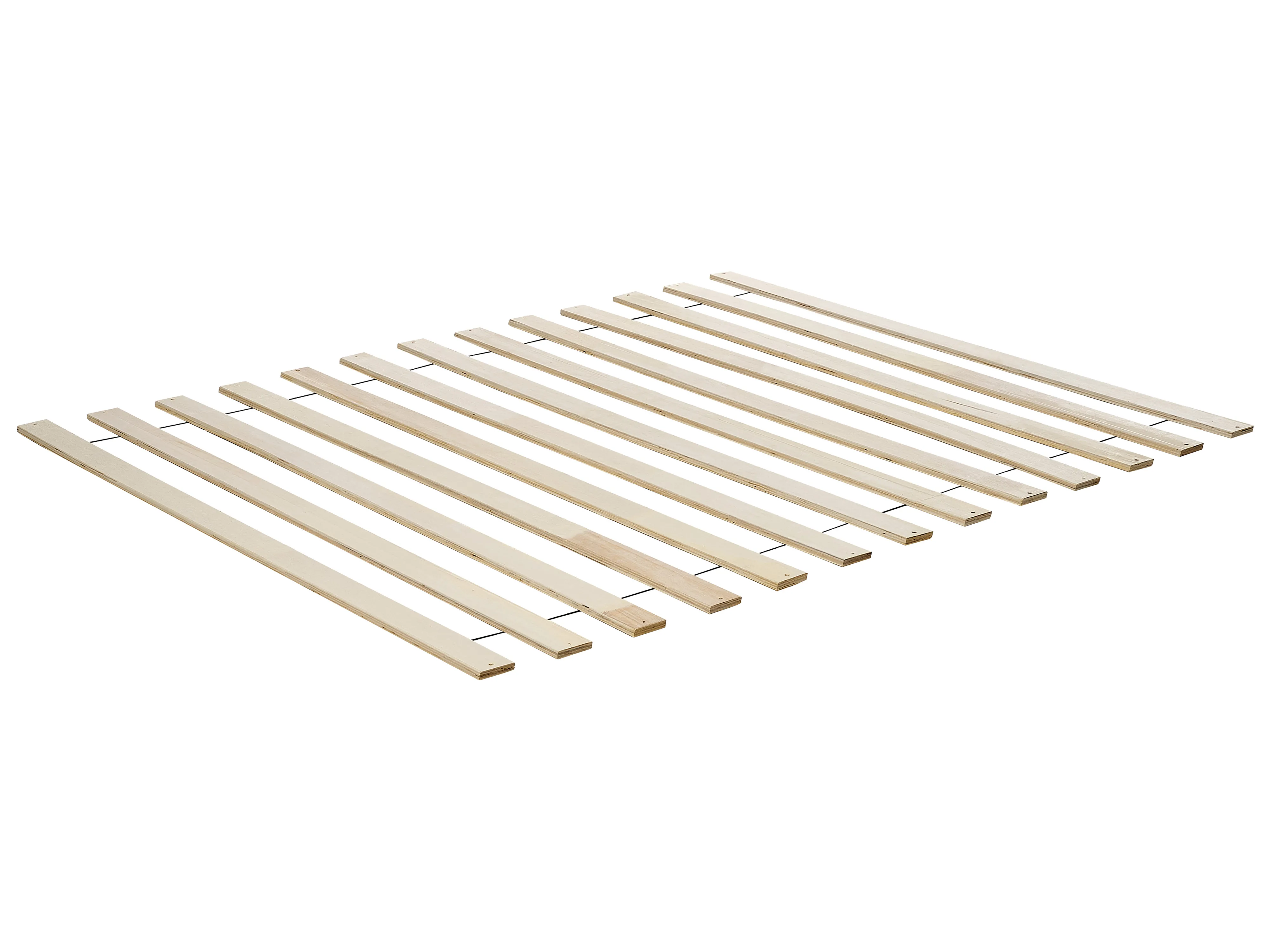 Bed met LED-verlichting Rotan AURAY 140 x 200 cm Bruin
