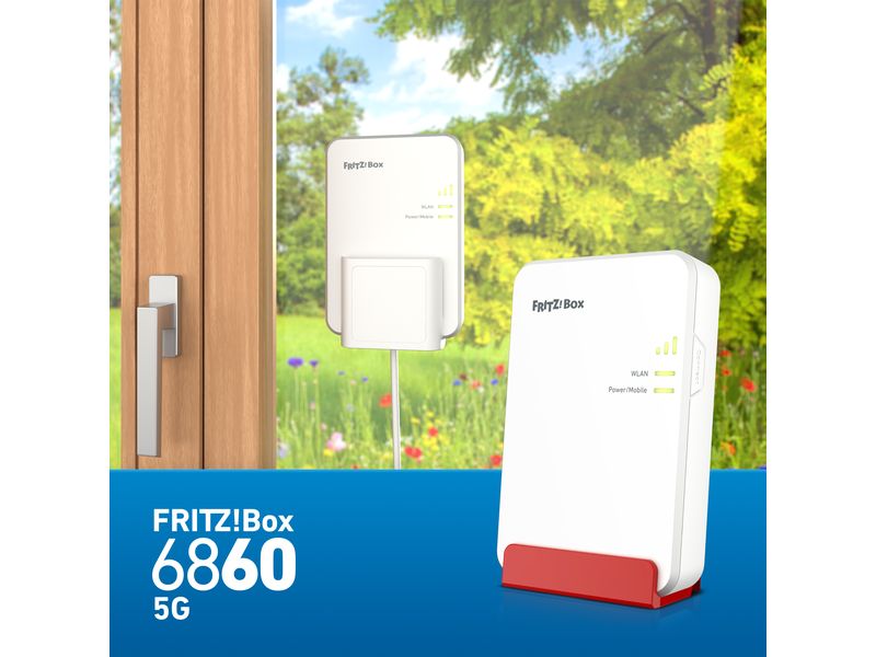 AVM 5G-Router FRITZ!Box 6860 International Der ideale Einstieg ins Mobilfunk-Heimnetz mit 5G