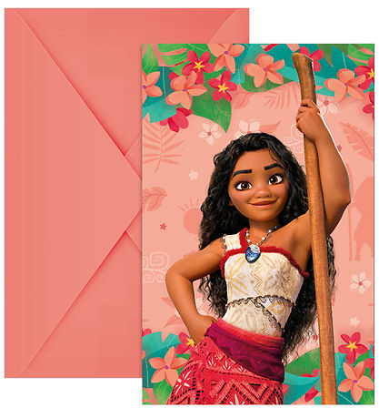 Decorata Party Einladungen - 6er-Pack - Vaiana II