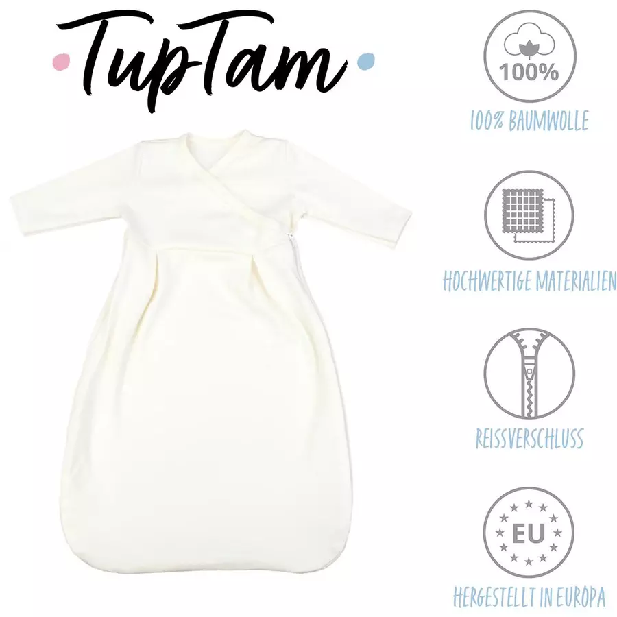 TupTam Baby Langarm Innenschlafsack ecru