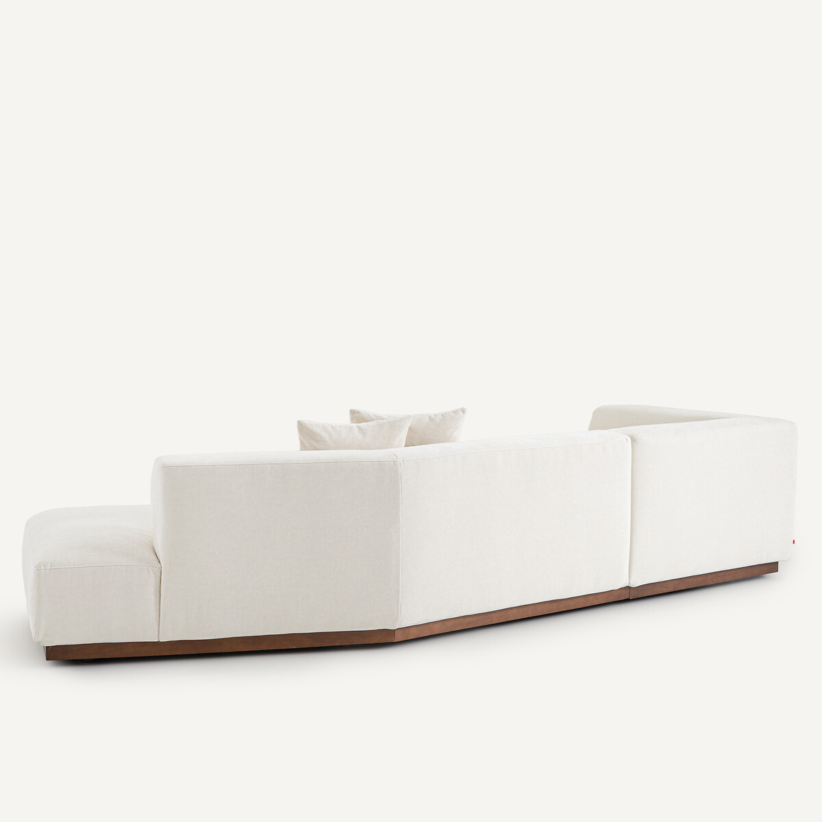 AM.PM<br>Sofá de canto aberto em veludo chenille, Jacopo