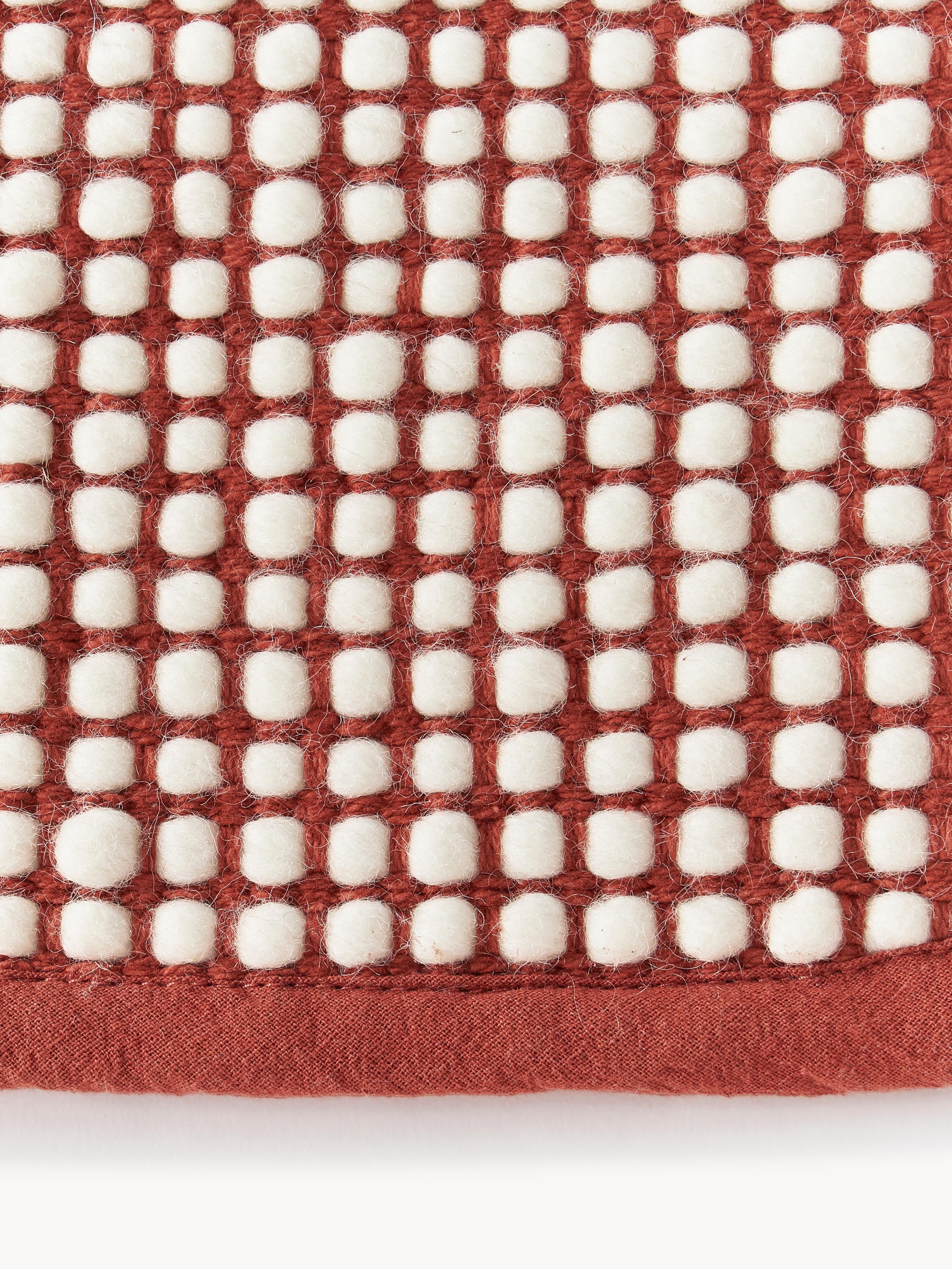 Rond wollen vloerkleed Amaro, handgeweven