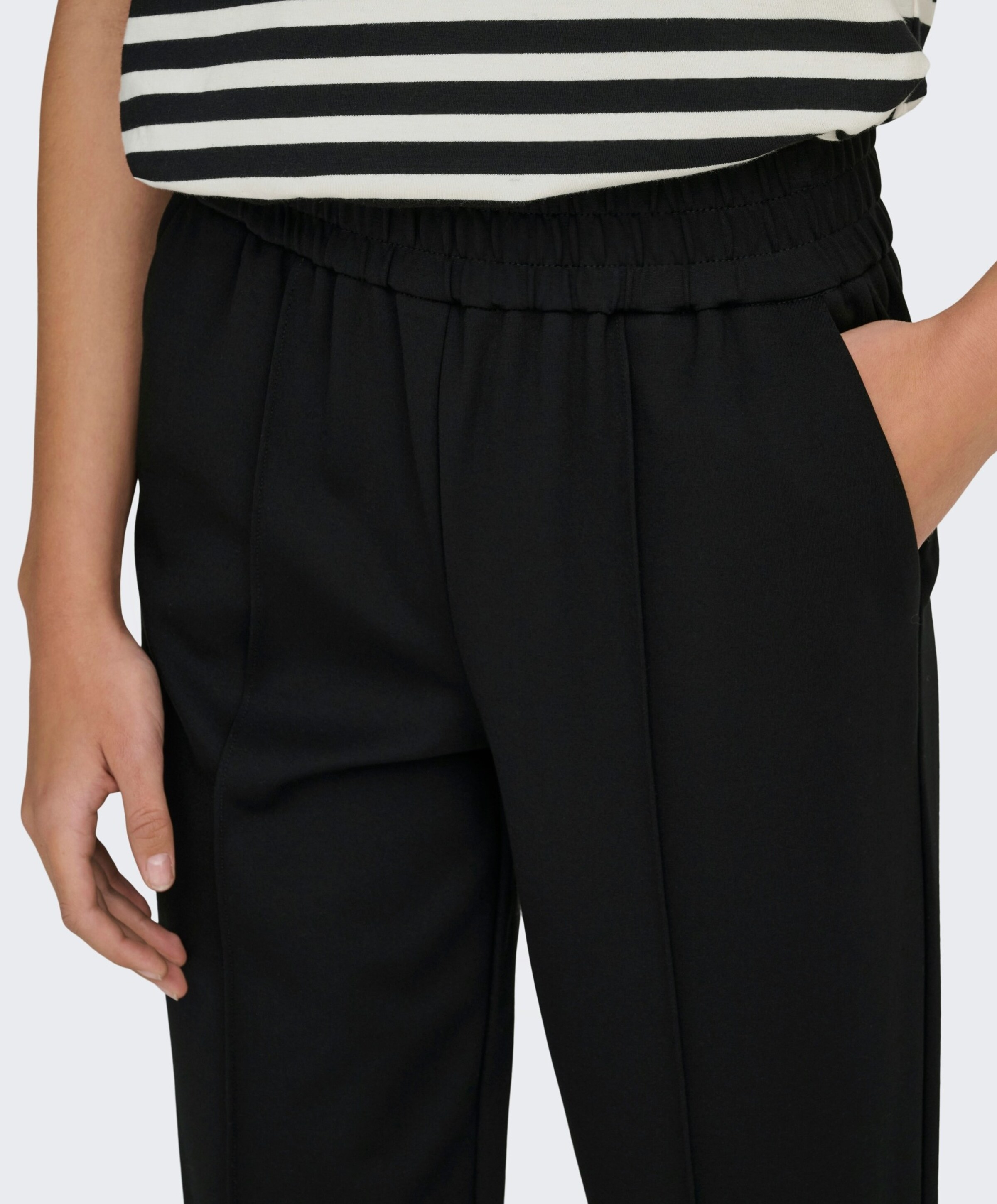 Only ONLPOPTRASH-SUKI LIFE MW PANT zwart