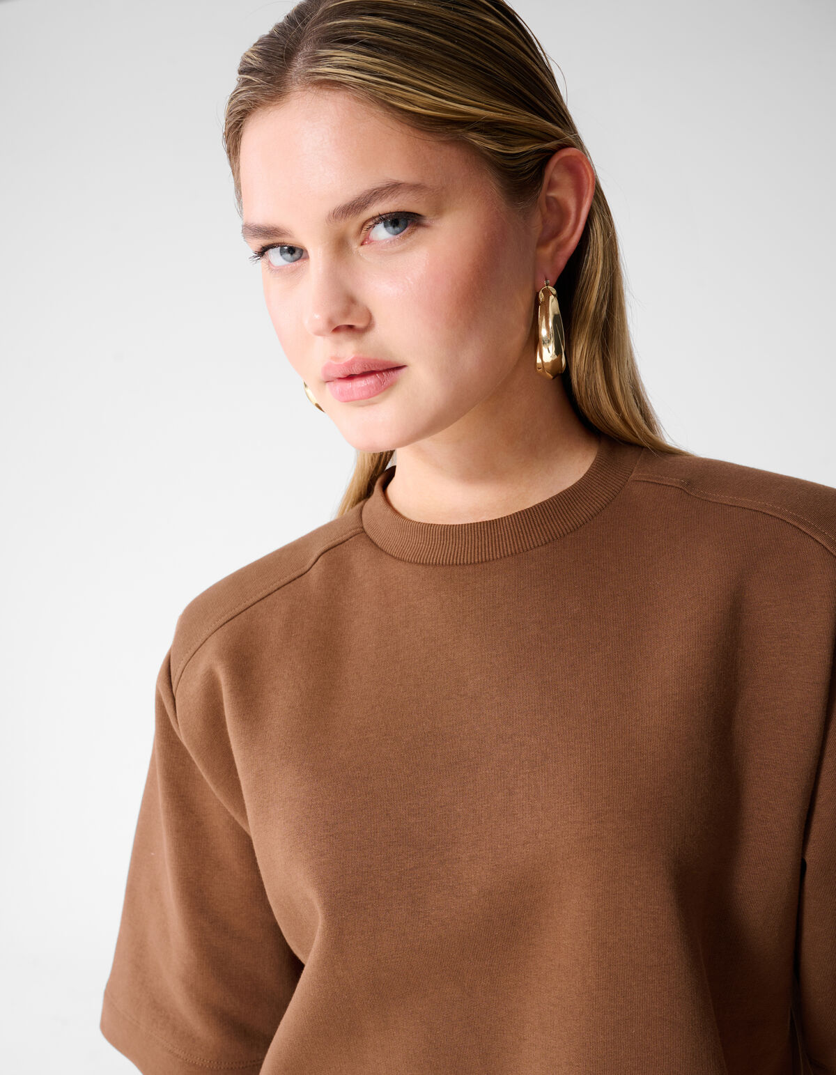 Oversized Sweat T-shirt Bruin