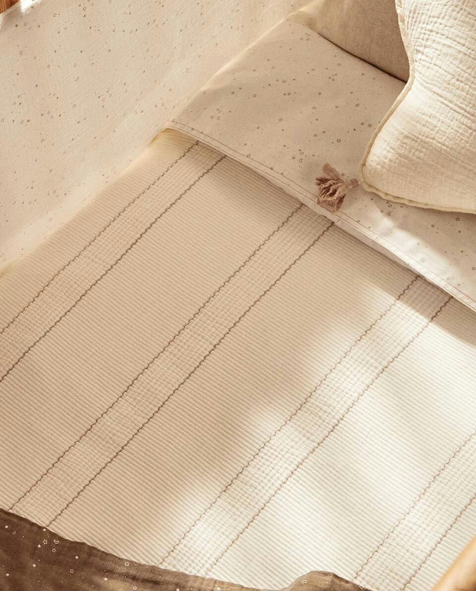 Colcha de algodão jacquard