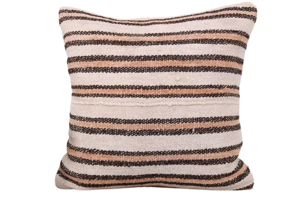 Kussen Kelim Vintage natural stripes 50x50
