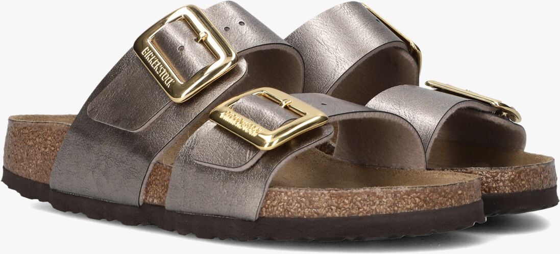 bronskleurig birkenstock slippers sydney cushion buckle