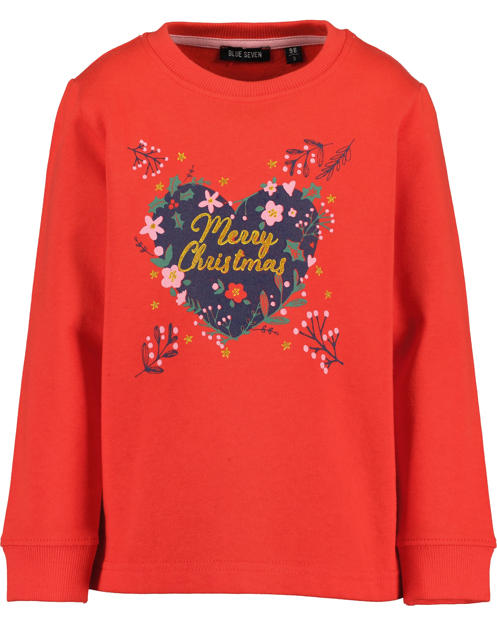 Sweatshirt CHRISTMAS HEART in tomate
