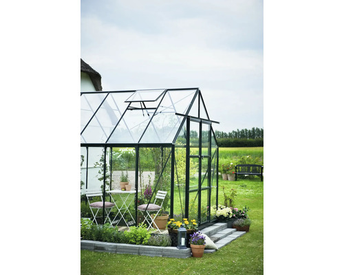 Kas Hallen Magnum 148 11,5 m² Veiligheidsglas 3 mm 257 x 446 cm groen
