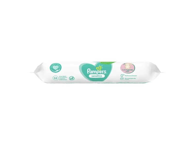 Pampers 81687213, Vådservietter til baby, Dermatologisk testet, Allergivenlig, Neutral pH, Parfumefri
