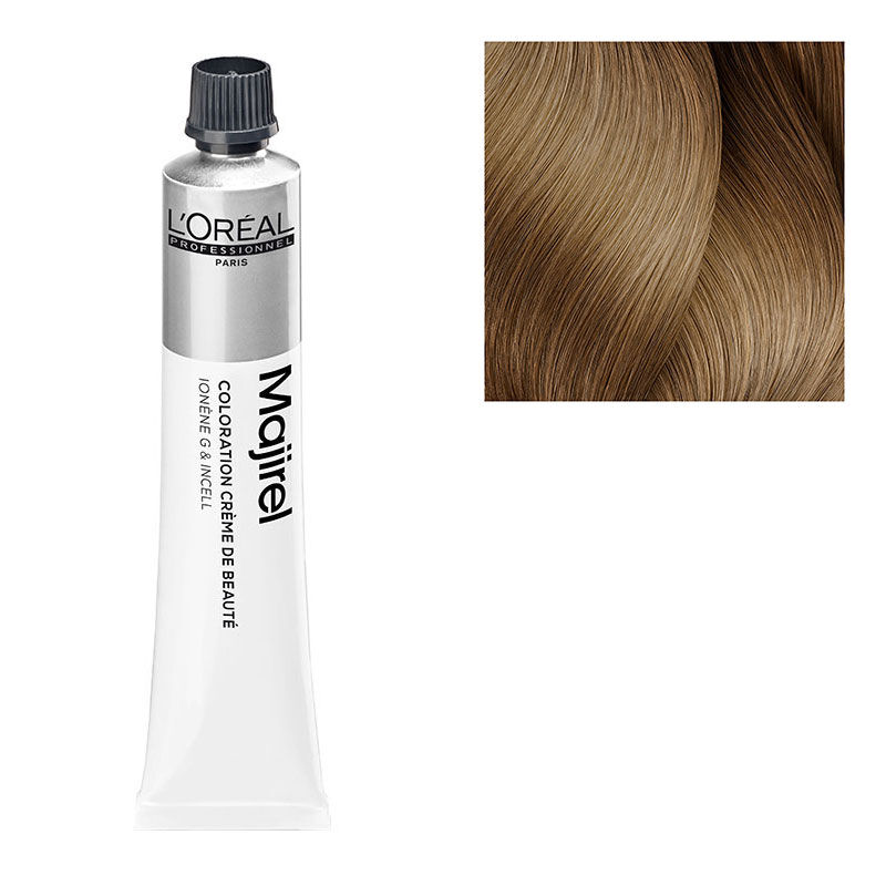 Coloration permanente Majirel 9.13 blond très clair cendré doré