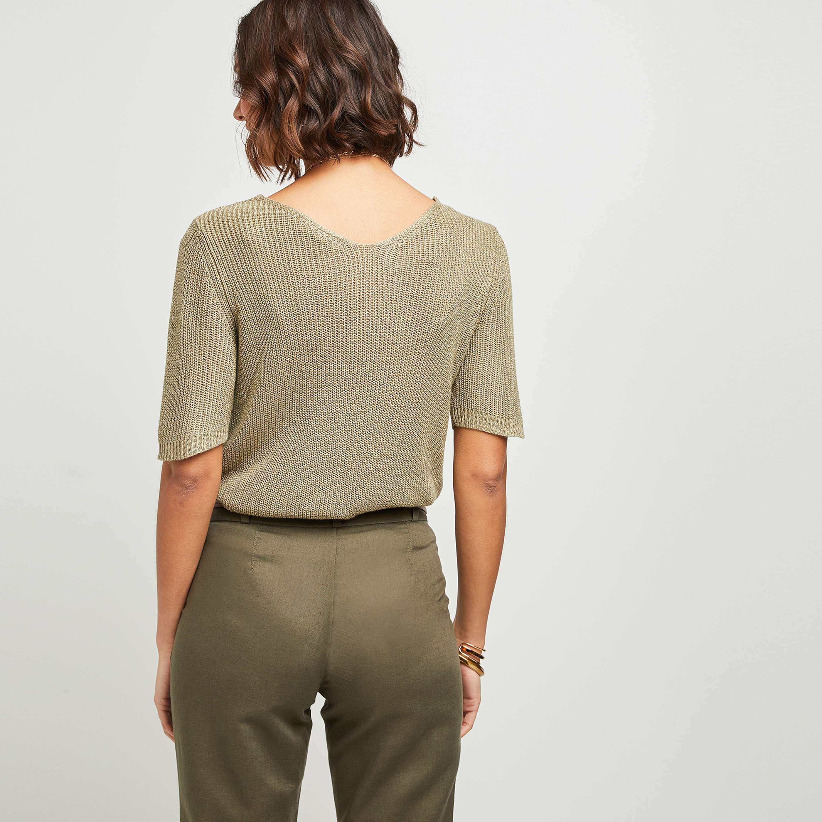 Pull maille femme - KAKI
