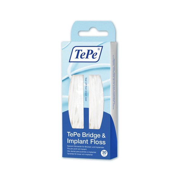 TePe Bridge & Implant Floss (30 Fäden)
