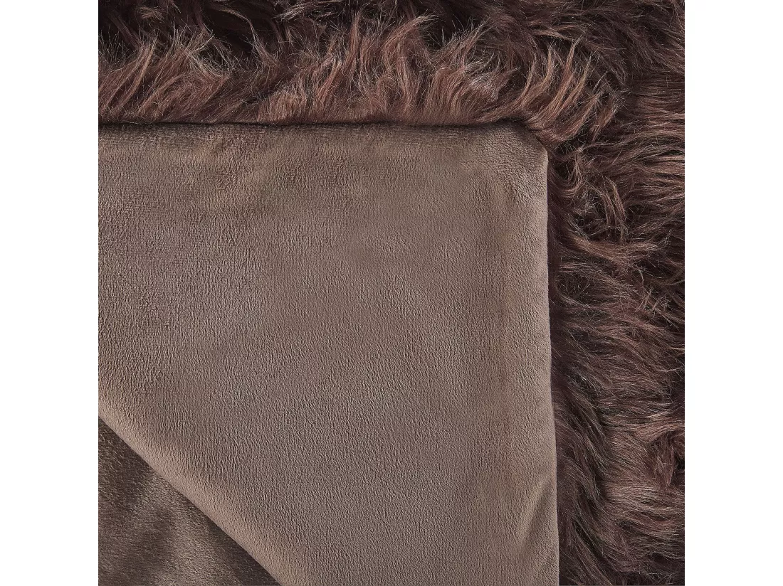 Couvre-lits DELICE Tissu 200 x 220 cm Marron