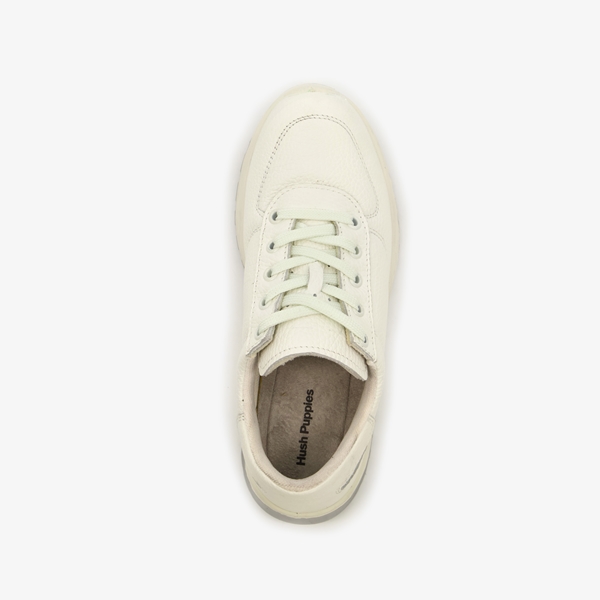 Hush Puppies leren dames sneakers wit