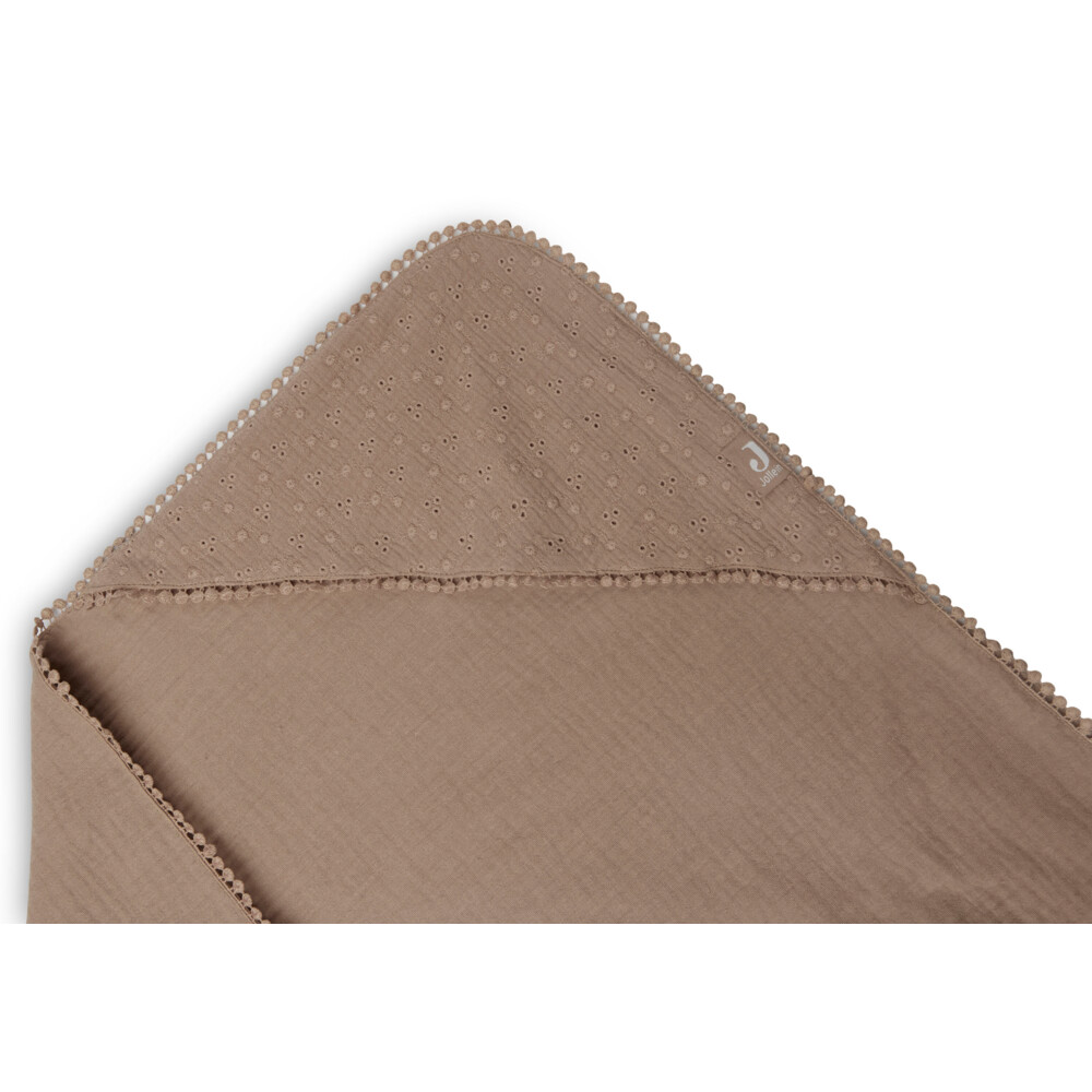 Jollein Baby Badcape Embroidery Biscuit Bruin75 x 75 cm