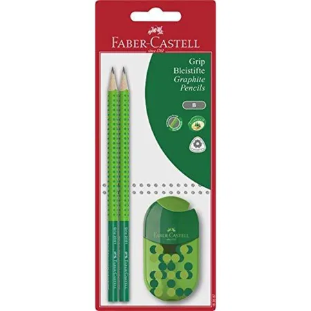 Faber-Castell Grip 2001 Two Tone Bleistift-Set, 3-teilig, sortiert