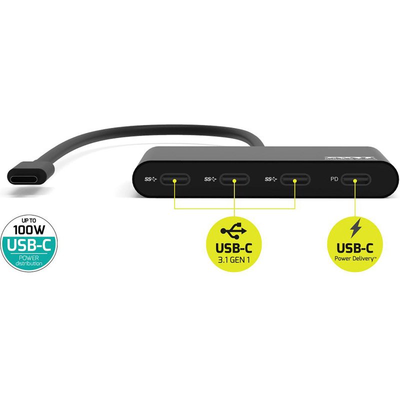 Hub 4 ports USB-C  PORT