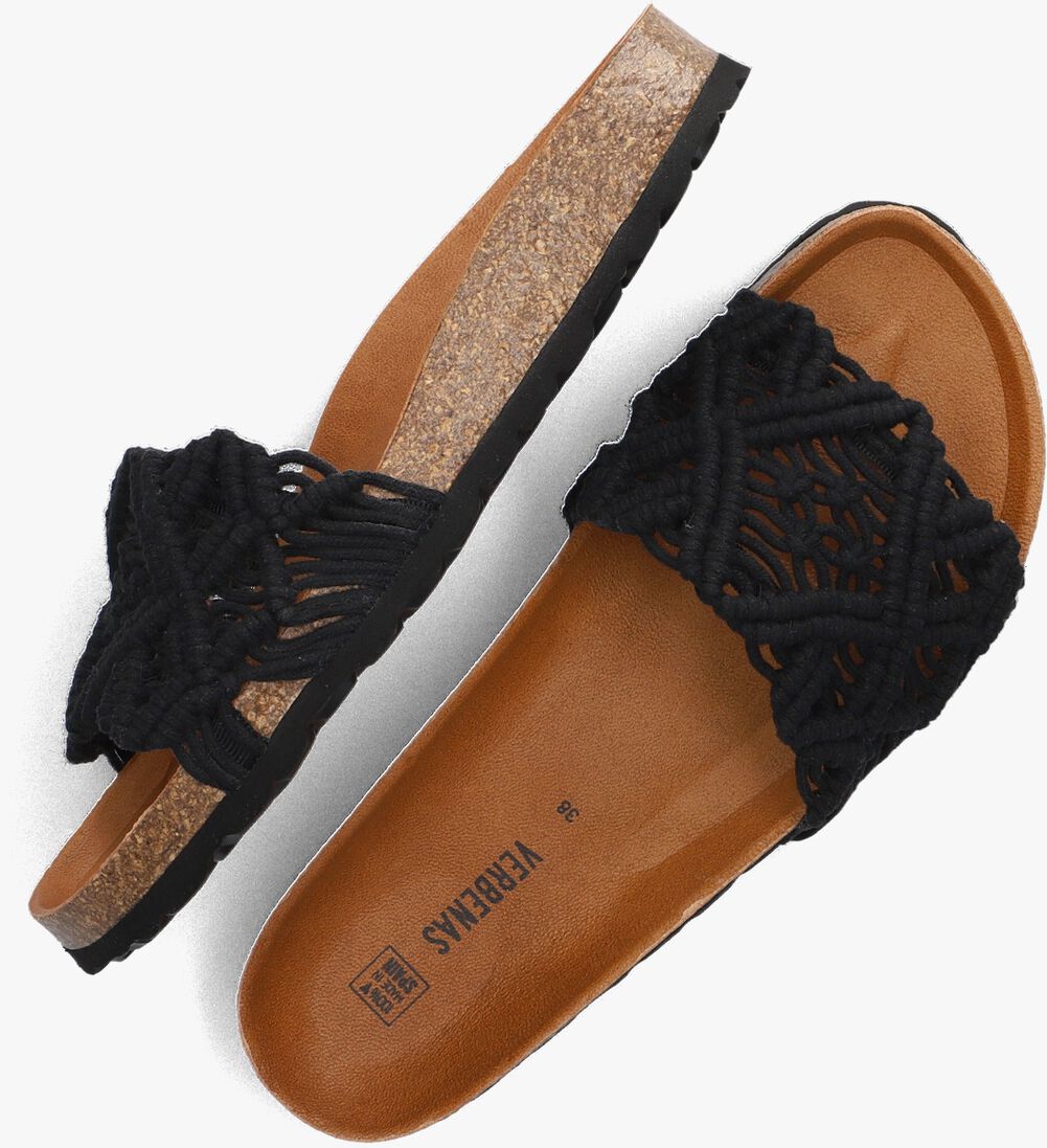 VERBENAS zwarte verbenas slippers raga knots