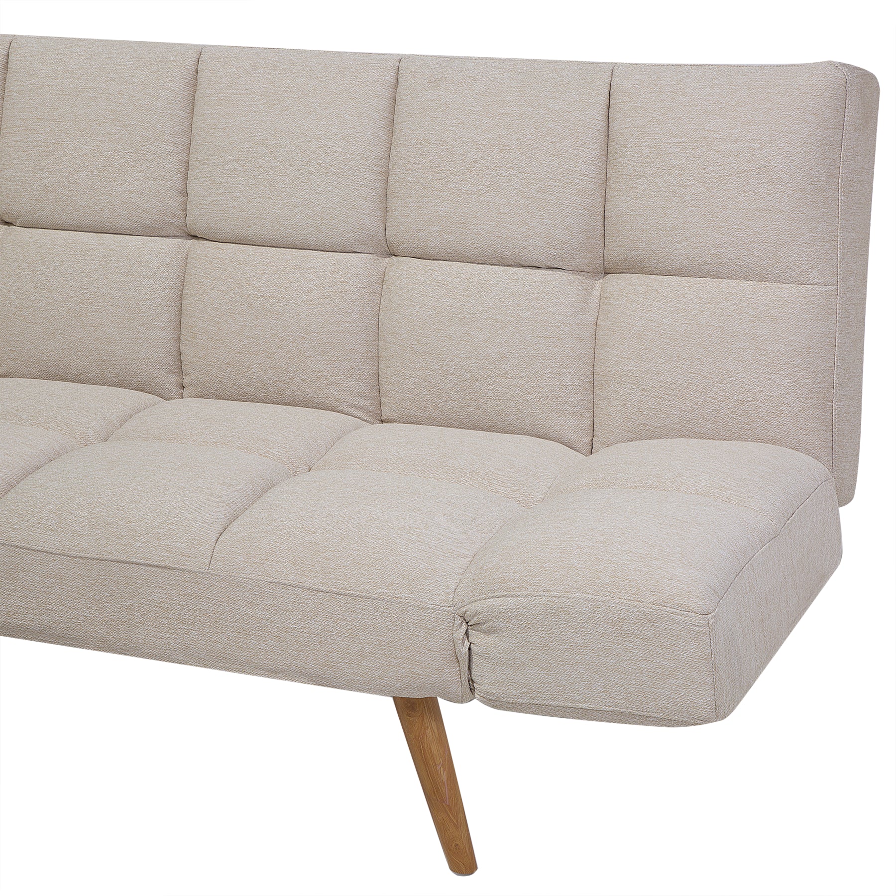 Beliani - INGARO  - Slaapbank 3-zits - Beige - Polyester