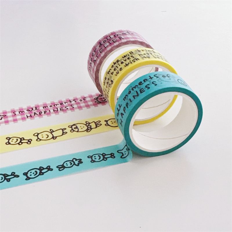 CraftmadeDIY - Cartoon Lettering Masking Tape