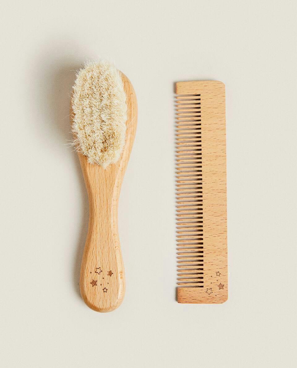 Conjunto de escova e pente para bebês