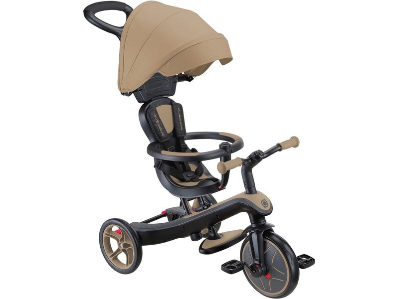 GLOBBER Dreirad Trike Explorer 4 in 1 Sand Vielseitiges 4-in-1-Fahrzeug für kleine Entdecker